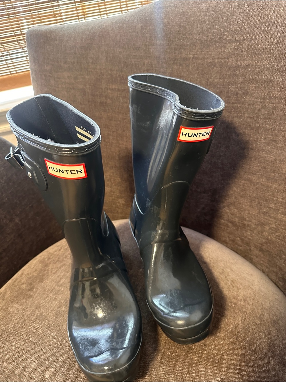 Hunter Original Short Gloss Rain Boots Women’s Size  8